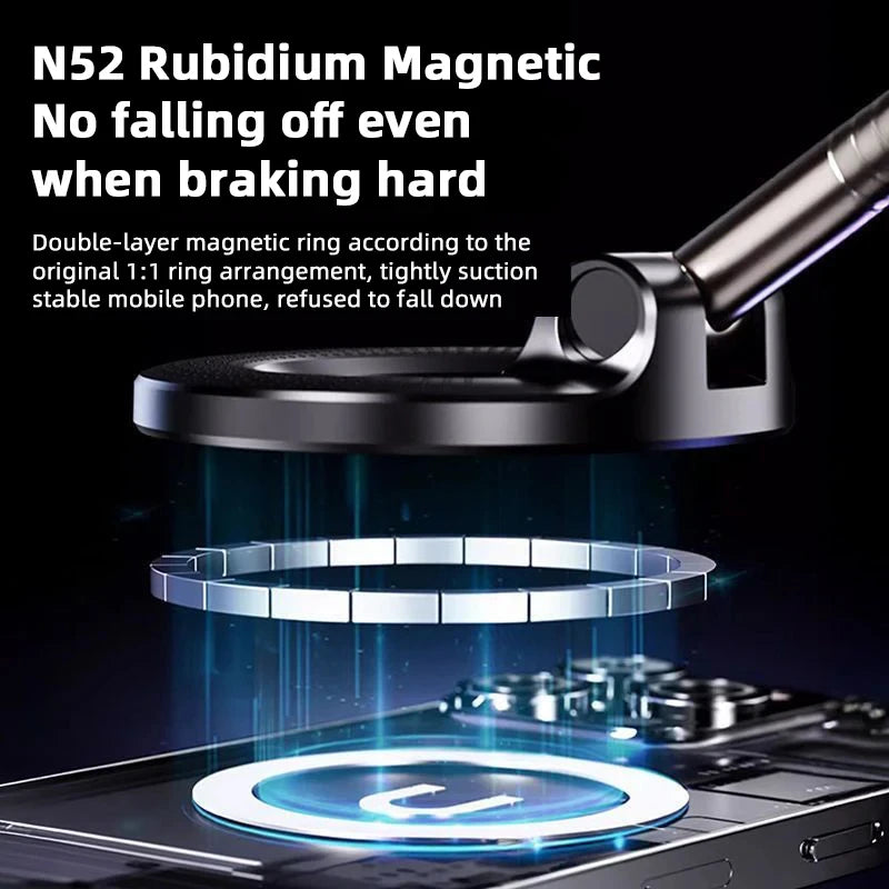 Magnetic Phone Holder|Three-axis Rotation For Free Adjustment|A Convenient Choice For Multiple Scenarios.