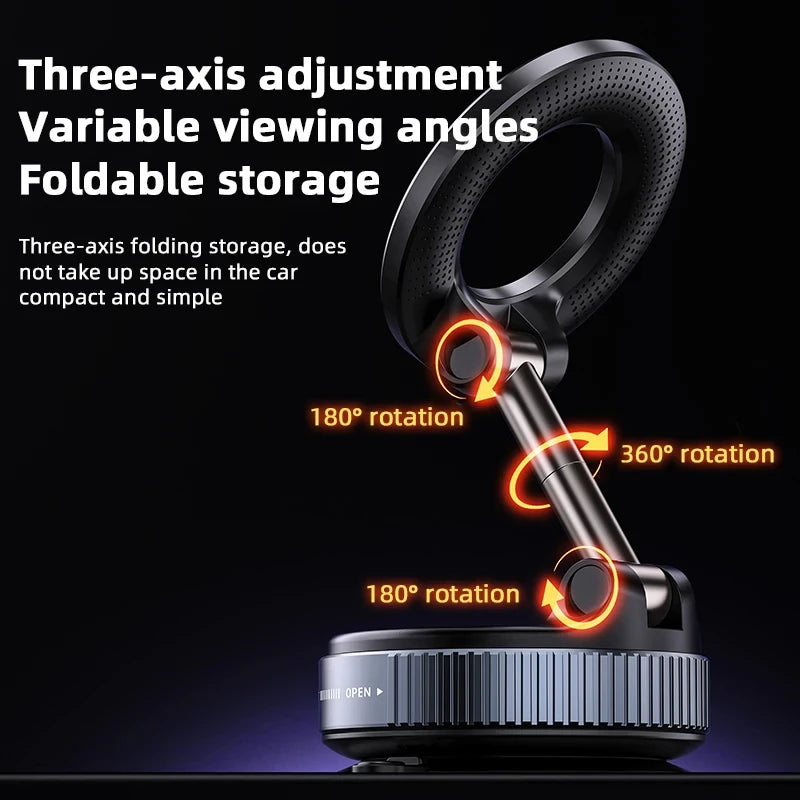 Magnetic Phone Holder|Three-axis Rotation For Free Adjustment|A Convenient Choice For Multiple Scenarios.