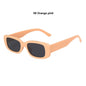 Women's Rectangle Retro Sunglasses Square Designer Small Sunglasses Women Female Sun Glasses Vintage Driving Shades UV400