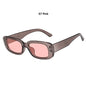 Women's Rectangle Retro Sunglasses Square Designer Small Sunglasses Women Female Sun Glasses Vintage Driving Shades UV400