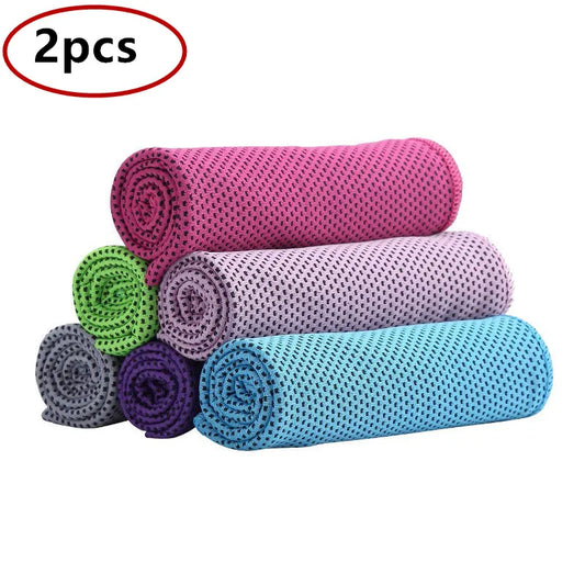 Quick Dry Gym Cooling Towels Foldable Outdoor Running Fitness Yoga Towels for Men / Women