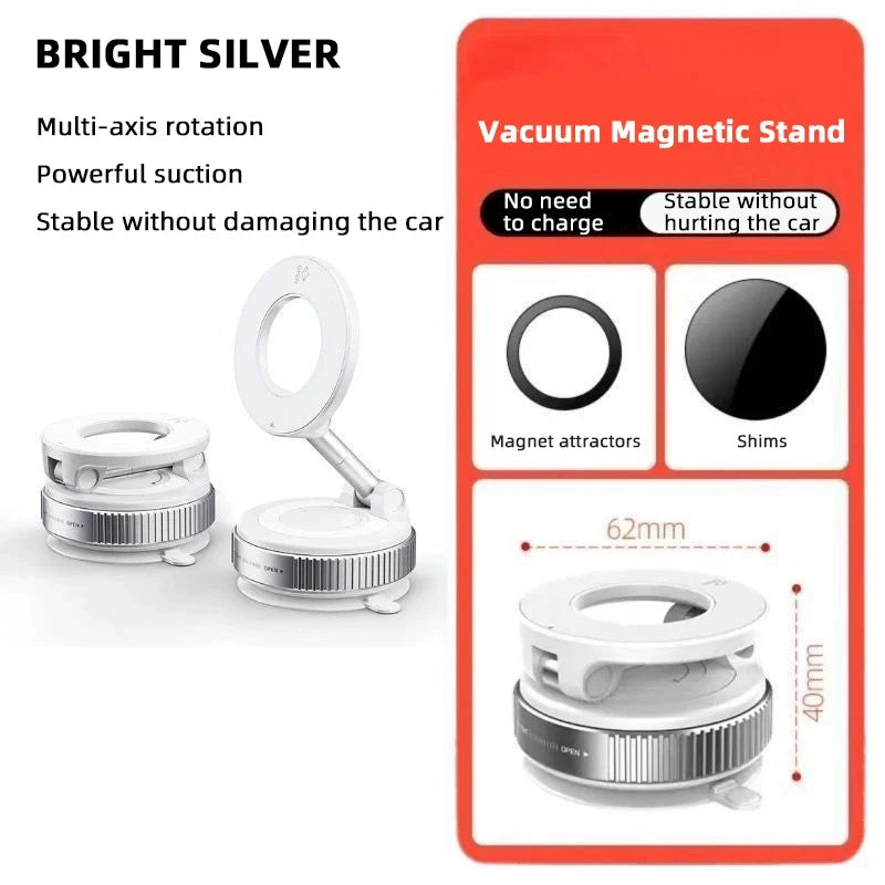 Magnetic Phone Holder｜Three-axis Rotation For Free Adjustment｜A Convenient Choice For Multiple Scenarios.