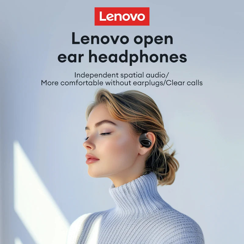 New Lenovo X15 PRO Ⅱ OWS  Bluetooth 5.4 Wireless Earphones Ear Hook Design Sport Earbuds HD HiFi Surround Sound Headphone