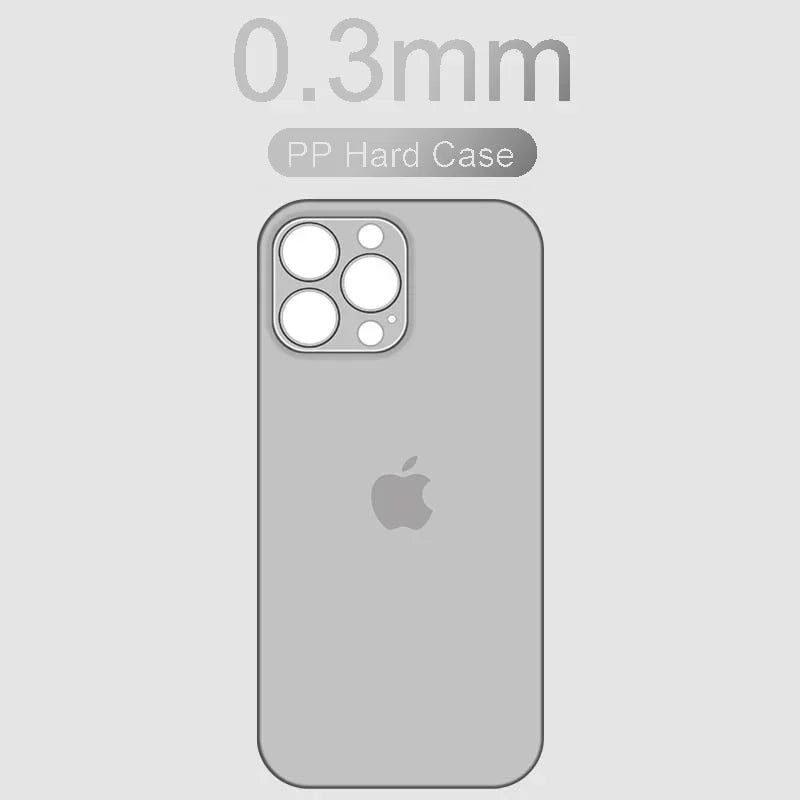 0.3mm Ultra Thin Clear Matte PP Hard Ultra Slim Case For Iphone 17 Air 17PRO 16 15 14 13 12 11 Pro Max Shell Silm Back Case