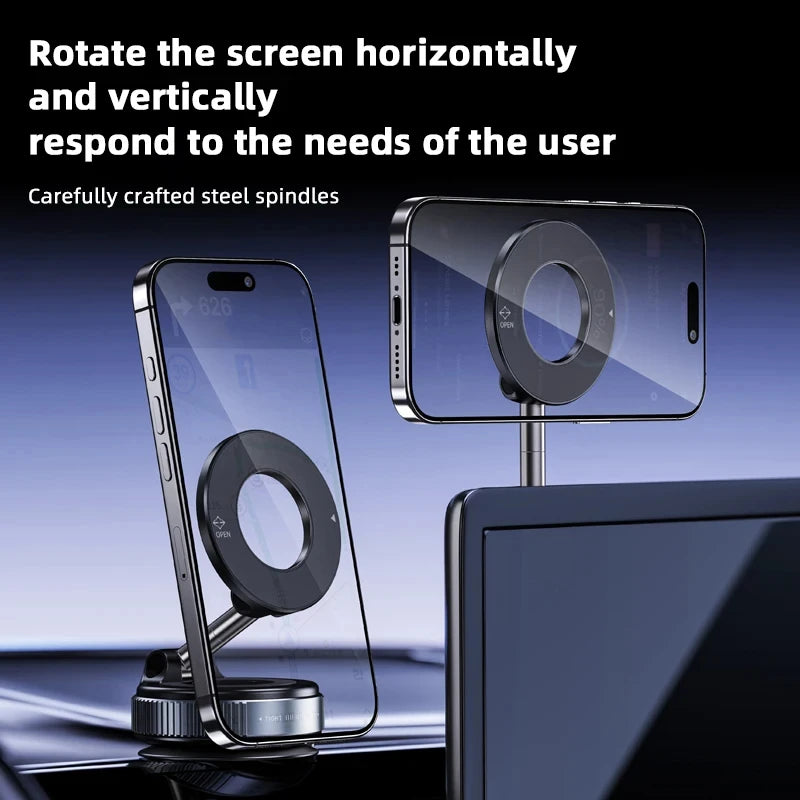 Magnetic Phone Holder｜Three-axis Rotation For Free Adjustment｜A Convenient Choice For Multiple Scenarios.