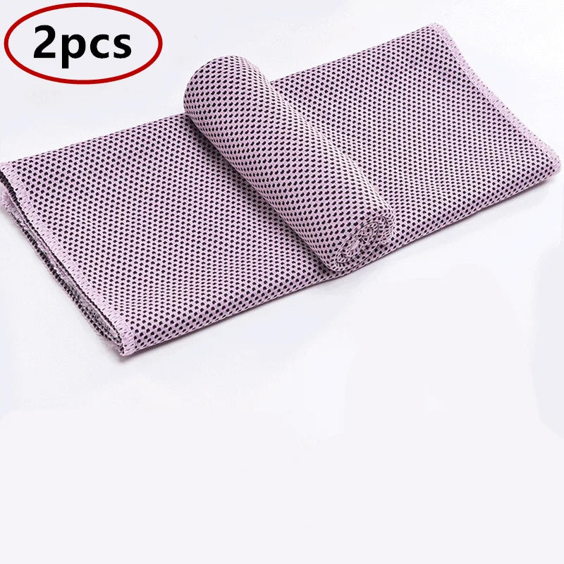 Quick Dry Gym Cooling Towels Foldable Outdoor Running Fitness Yoga Towels for Men / Women