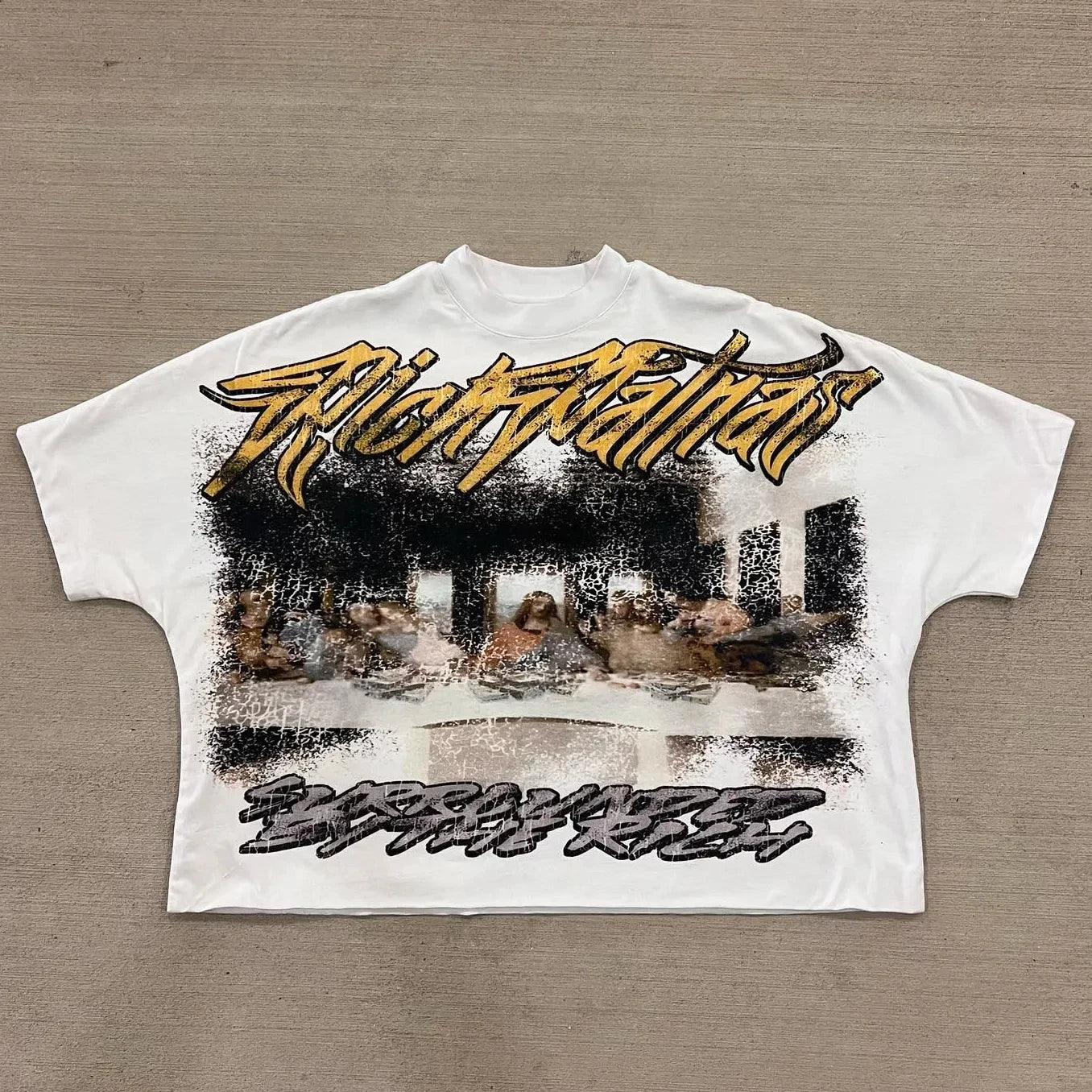 Y2K Vintage Clothing Retro Classic Graphic Printed Loose Short Sleeve Harajuku Gothic Casual Oversized Cotton T Shirt Men Women