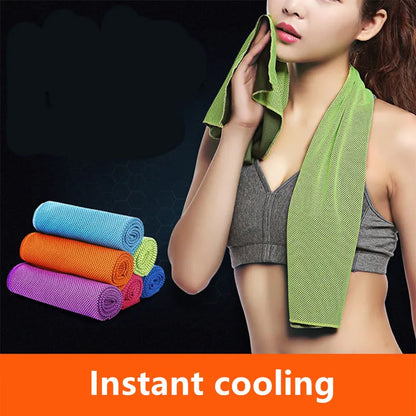 Quick Dry Gym Cooling Towels Foldable Outdoor Running Fitness Yoga Towels for Men / Women