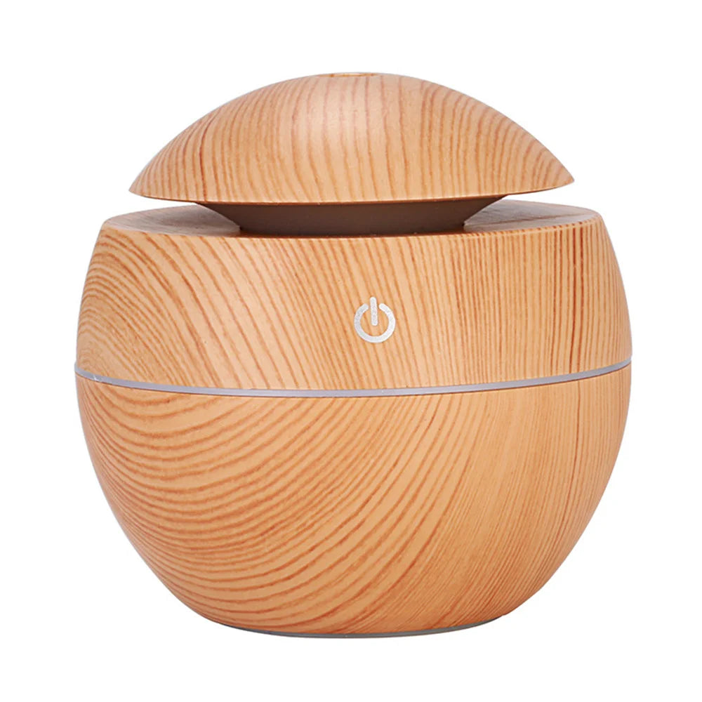 Humidifier Electric Air Aroma Diffuser Wood Ultrasonic Air Humidifier Essential Oil Aromatherapy Cool Mist Maker for Bedroom