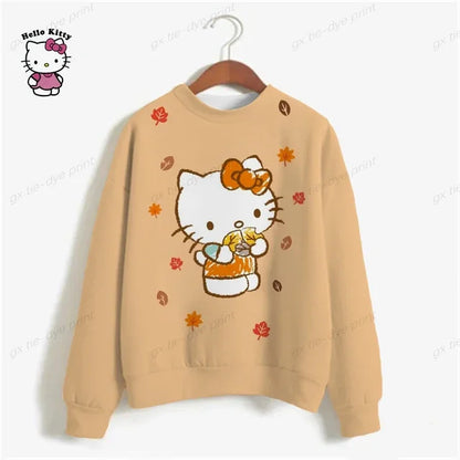 HELLO KITTY Print Sweatshirt